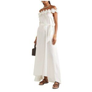 Miguelina Felicity Party Maxi Silk and Cotton Dress